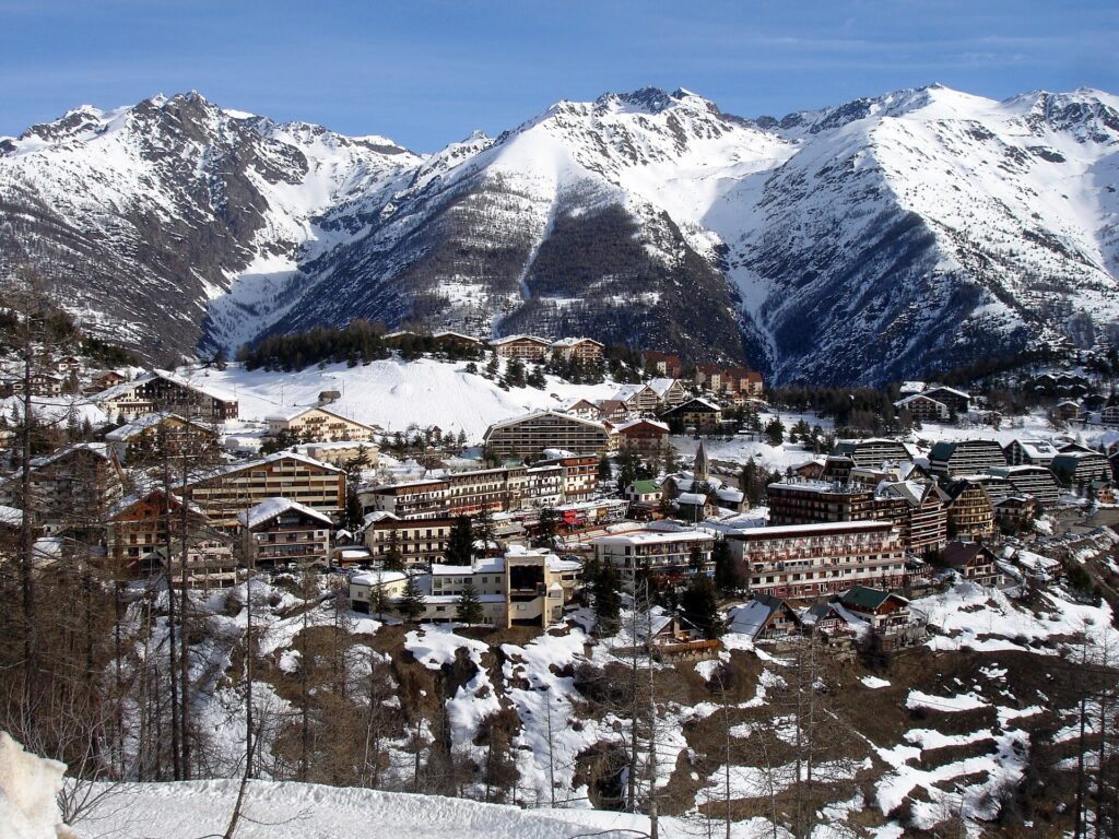 Le village d’Auron, station de ski à 90 km de Nice