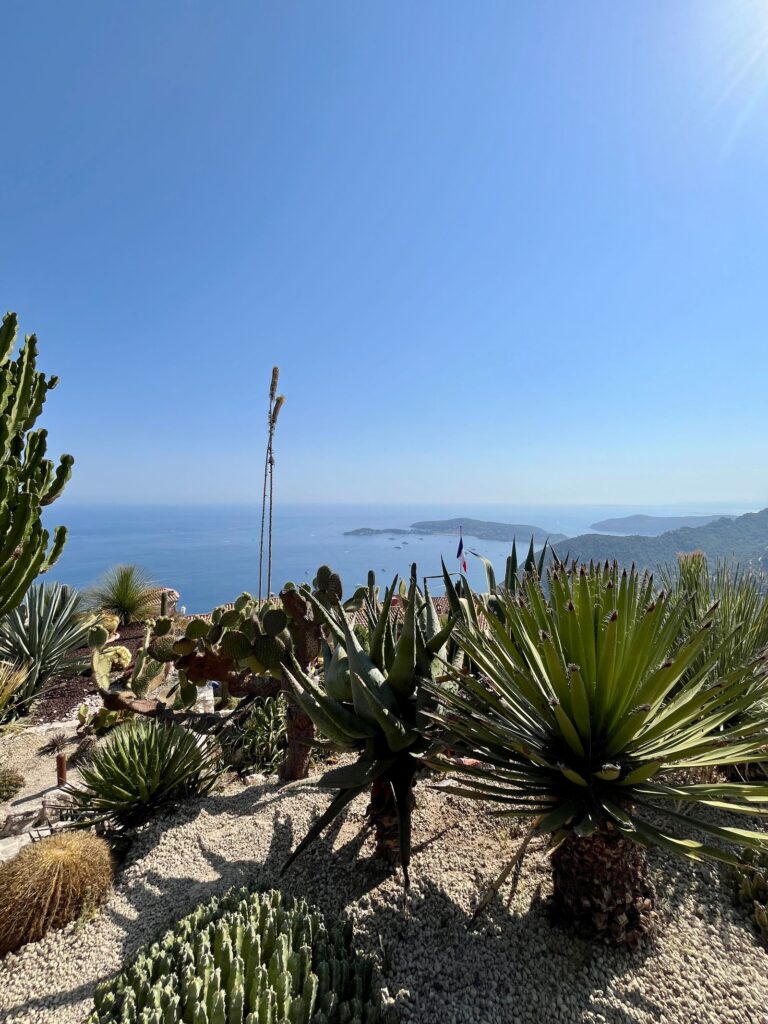 View of the Mediterranean from the Exotic Garden at the top of Eze Village