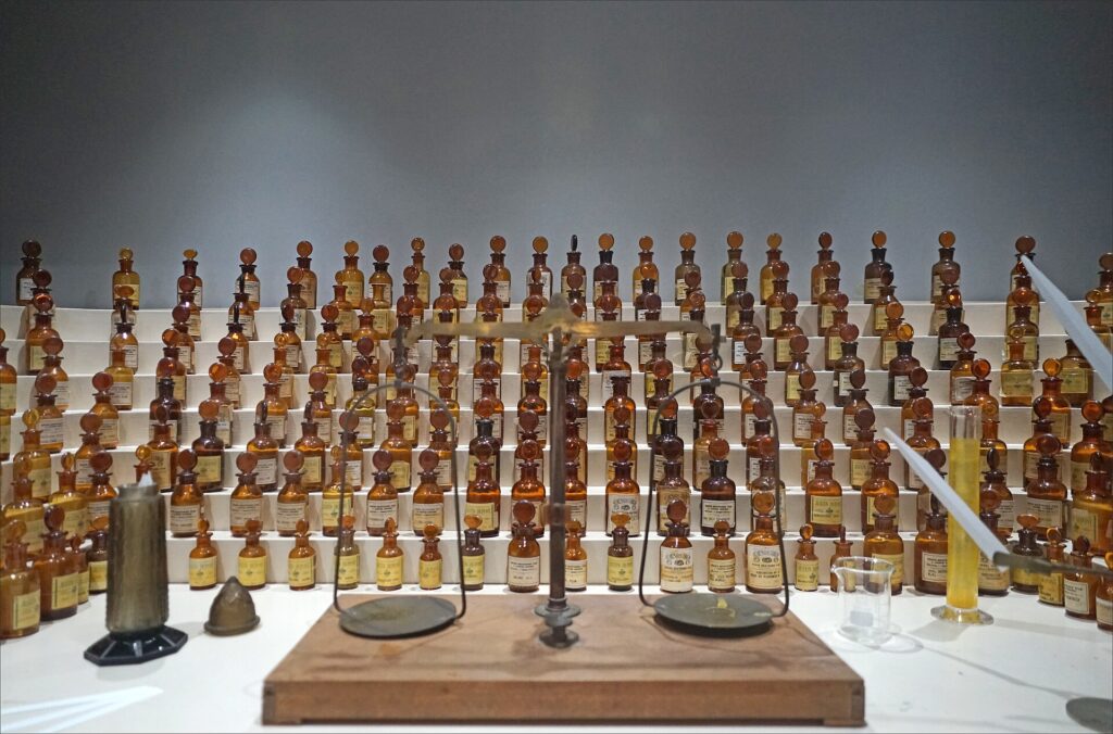 Perfumer's organ at the International Perfume Museum in Grasse