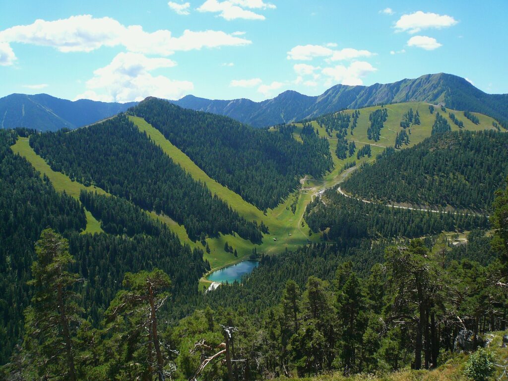 La station de ski de La Colmiane dans la vallée de la Vésubie
