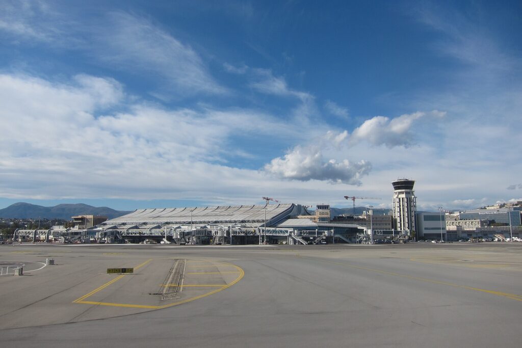 Terminal 1 building at Nice Airport