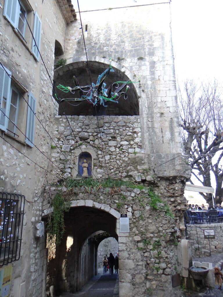 The 16th-century ramparts seen on a trip from Nice to Saint-Paul-de-Vence
